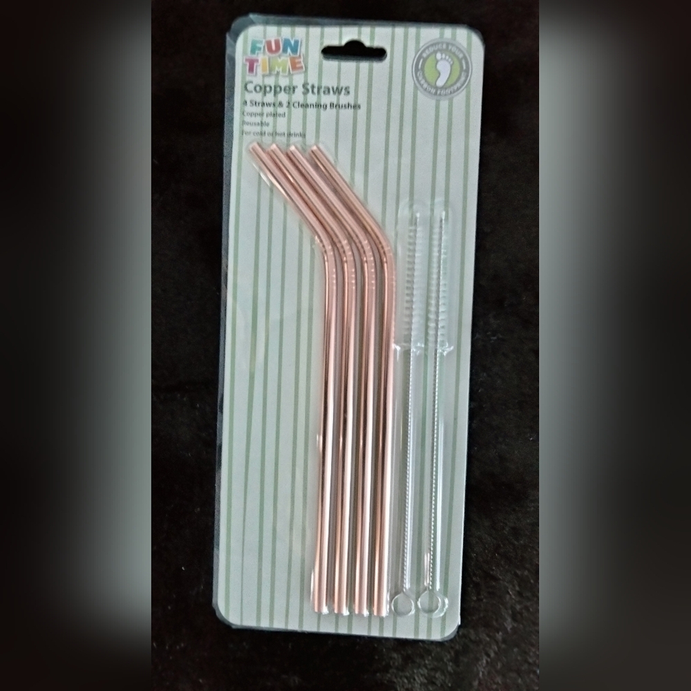 Copper Straws Set